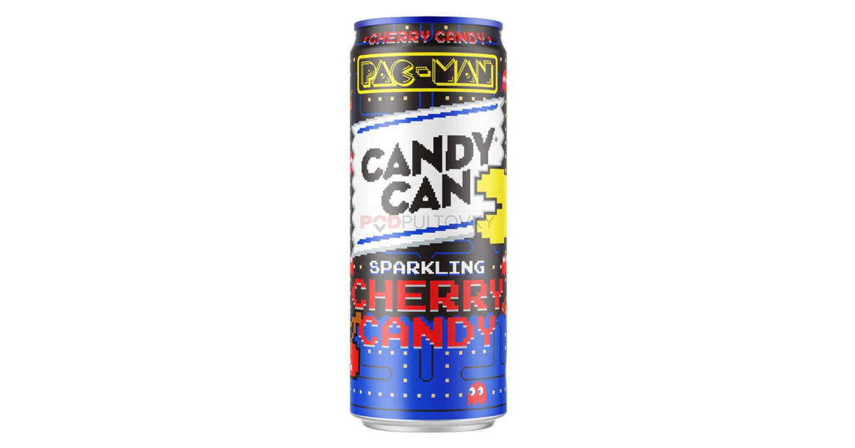 ΚΑΒΑ ΕΙΣΑΓΩΓΗ Candy Can Pac-Man Sparkling Cherry 330 ml μόνο με 2.00