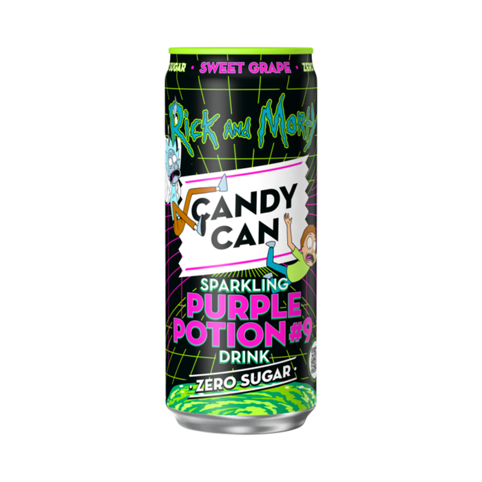 Candy Can sugar-free carbonated lemonade with grape flavor 330ml