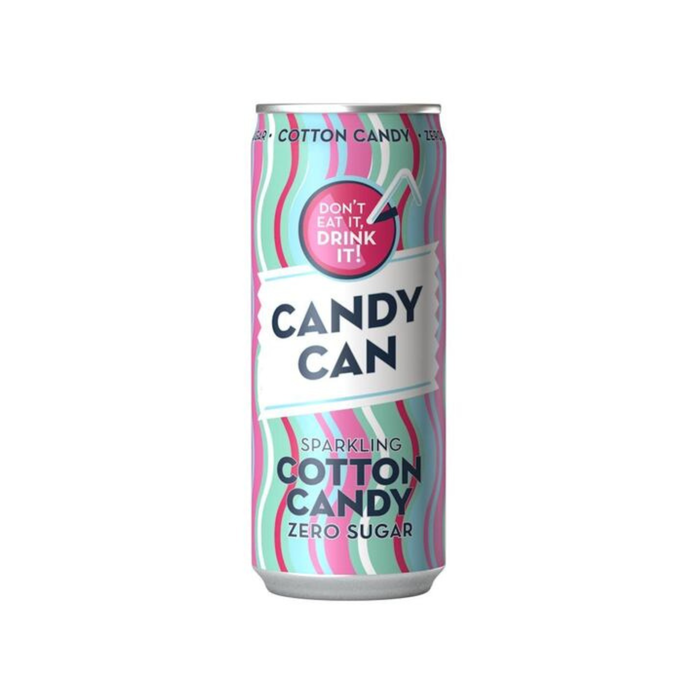 Candy Can Cotton Candy Sugar Free Sparkling Soda 330 ml