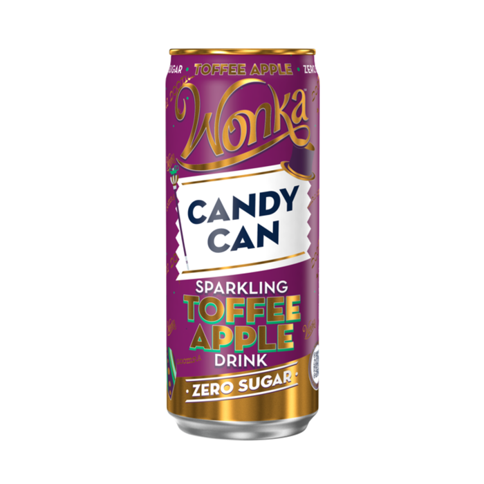 Candy Can Wonka sugar-free carbonated lemonade with caramel apple flavor 330ml