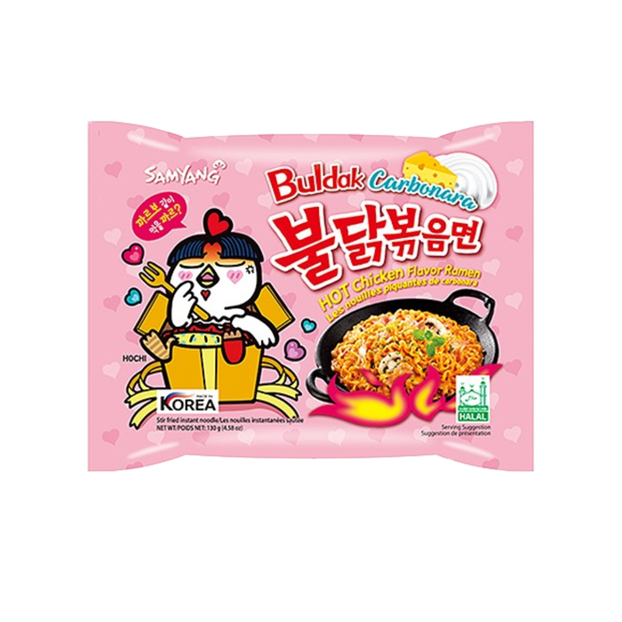 Samyang Buldak Carbonara Chicken Flavor Spicy 130g