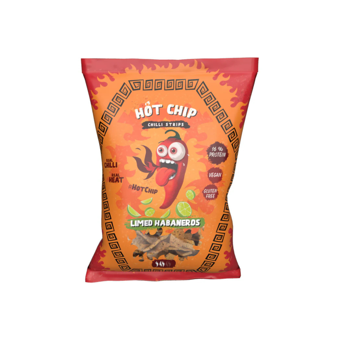Hot Chip Strips Limed Habaneros 80g