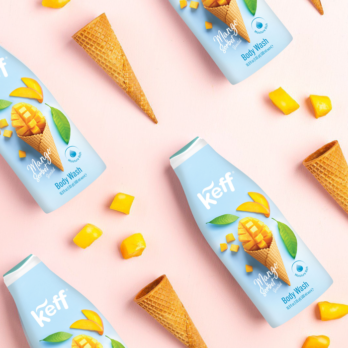 1+1 Gift KEFF Body Wash Mango Sorbe 500ml