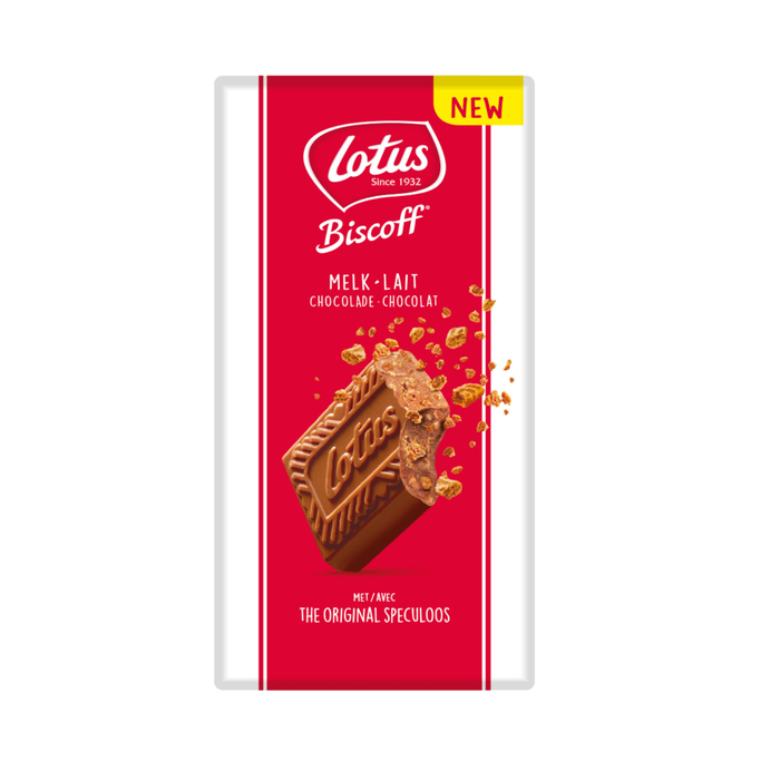 Lotus Biscoff Crunchy Pieces Milk Chocolate 180g