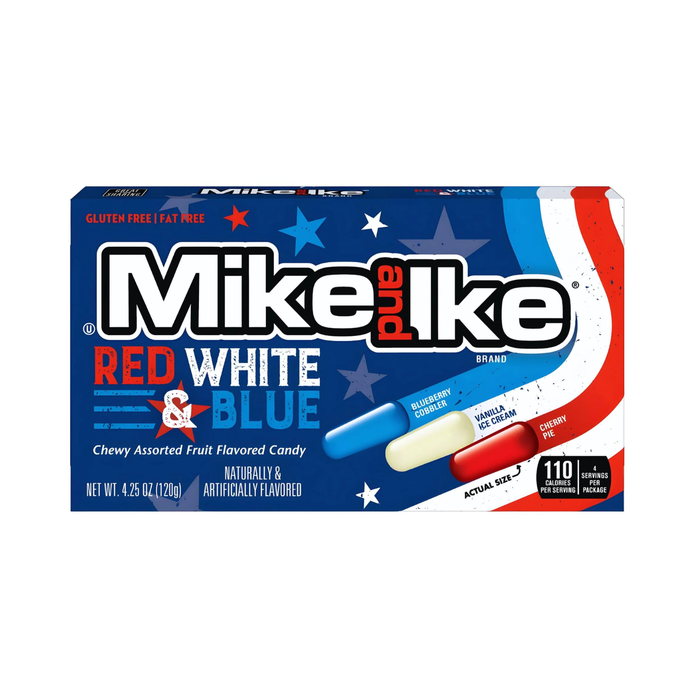 Mike and Ike Red White & Blue - 120g