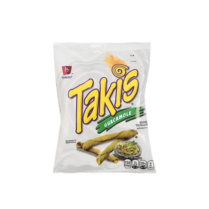 OFFER 1 + 1 Takis Tortilla Chips With Guacamole Flavor 70GR