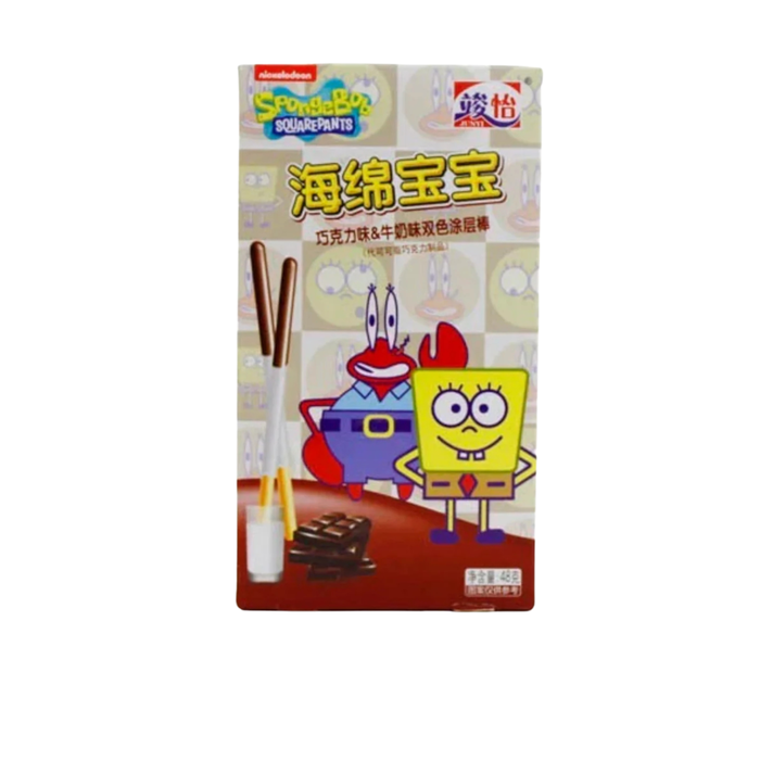 Junyi Pocky SpongeBob Milk & Chocolate Coated Sticks 48g